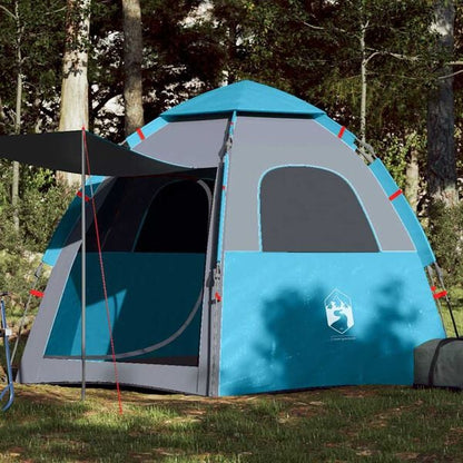 333283 - VIDA XL Tendë për 4 Persona, Blu, me Zbritje të Shpejtë