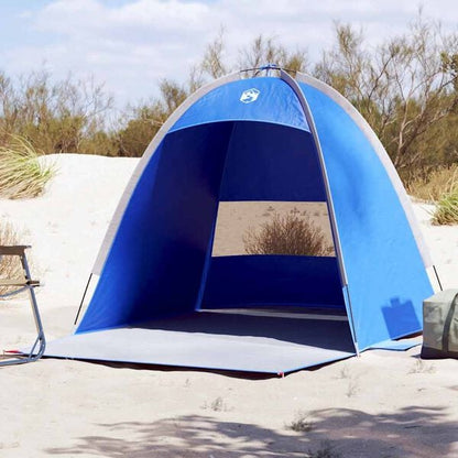 334245 - VIDA XL Tendë plazhi për 3 persona ngjyrë blu azure e papërshkueshme nga uji