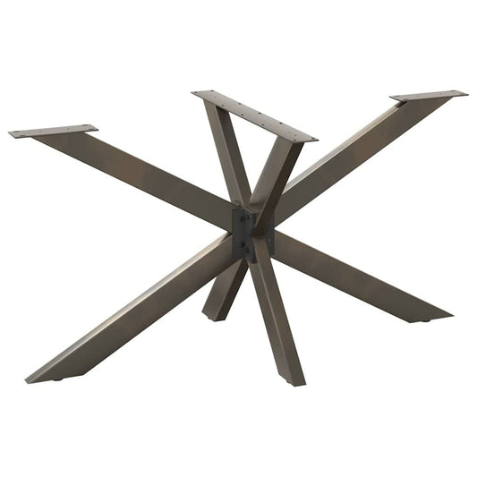 280337 - VIDAXL Këmbë Tavoline Ngrenieje në Formë Merimange, Çelik Natyral 150x78x(72-73) cm