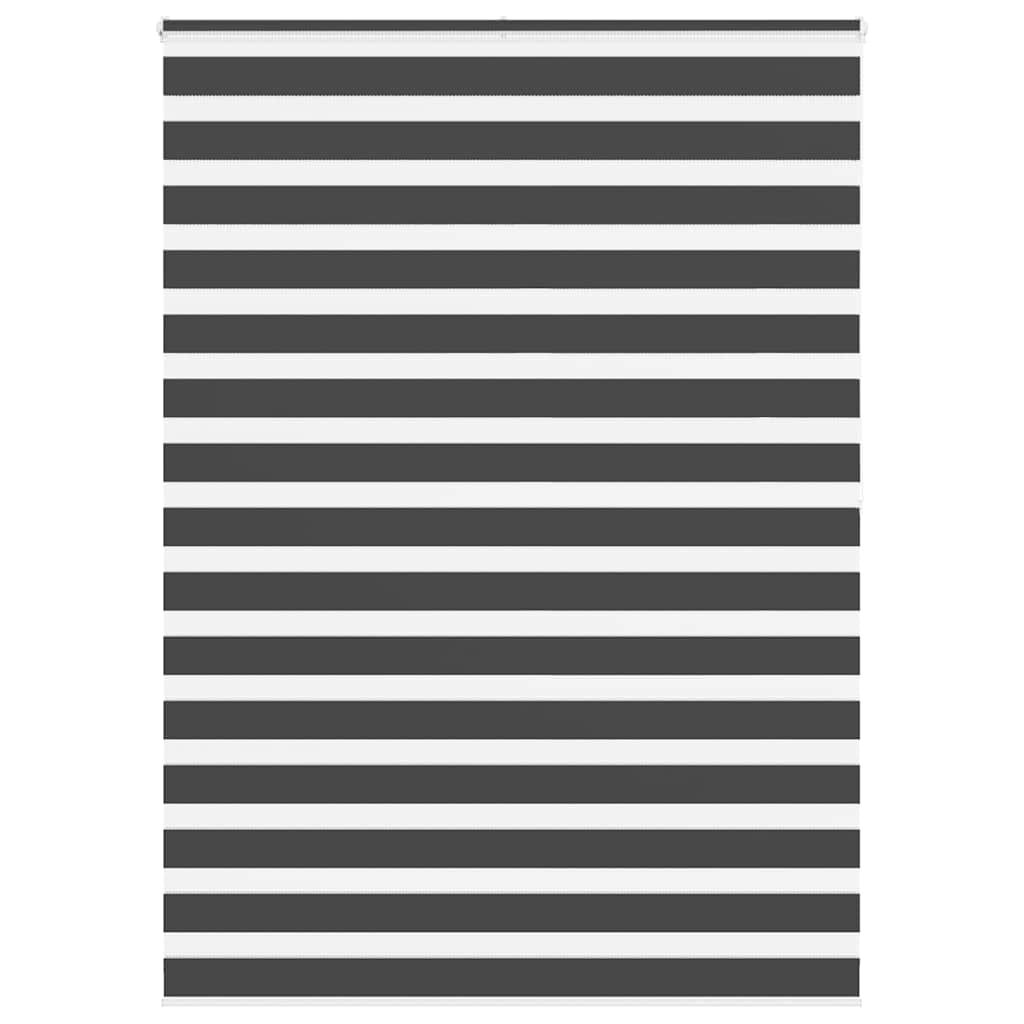 265310 - VIDAXL Perde Zebra e Zezë 155x200 cm Poliester