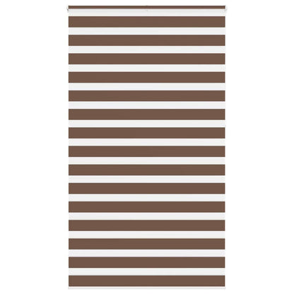 265311 - VIDAXL Perde Zebra Kafe 135x230 cm Poliester
