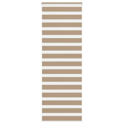 280341 - VIDAXL Perde Zebra Ngjyrë Kafe Rërë 70x230 cm, Gjerësia e pëlhurës 65,9 cm, Poliester