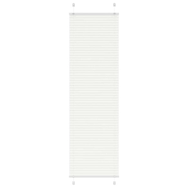 244674 - VIDA XL Perde e Plisuar e Bardhë 65x200 cm, Gjerësia e Pëlhurës 64,4 cm, Poliester
