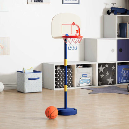 291321 - VIDAXL Stand Basketbolli me Top dhe Pompë, Lartësi e Rregullueshme 90/121 cm