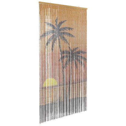 280349 - VIDAXL Perde Dere me Insekte dhe Printim Palme 90x220 cm, Bambu