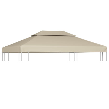 265583 - vidaXL Mbulesë Zëvendësuese për Gazebo 3×4 m – Bezhë
