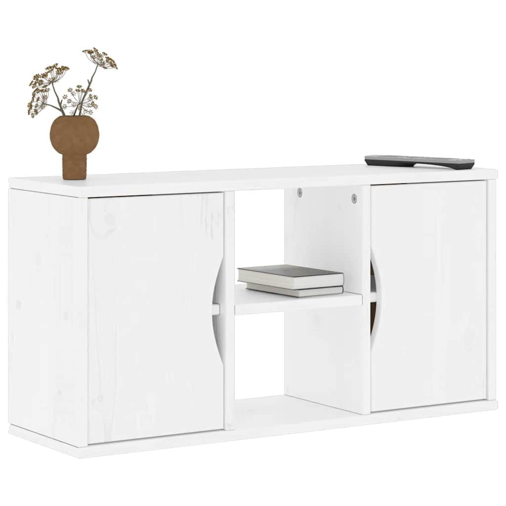 265332 - VIDAXL Kabinet TV "ODDA" i Bardhë 79x24x40 cm Dru Pishe i Fortë