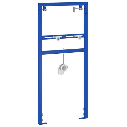 280370 - vidaXL Mbështetëse Muri për Banjo e Rregullueshme në Lartësi, Blu 50 x 3 x 112 cm