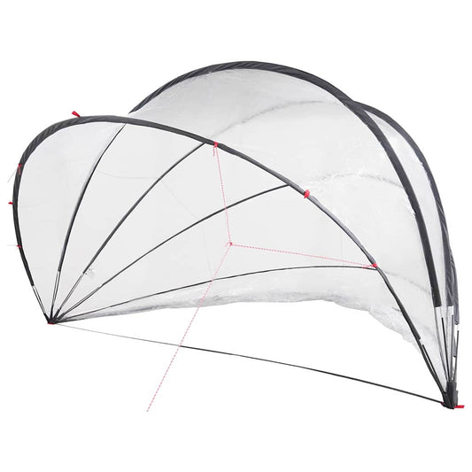 334298 - VIDAXL Kupolë Pishine 500 x 500 x 236 cm PVC Transparente
