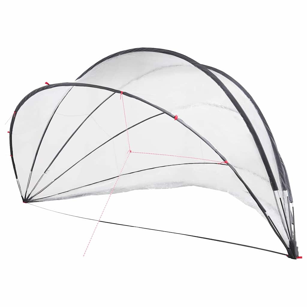 334299 - VIDAXL Kupolë Pishine 546 x 516 x 250 cm PVC Transparente