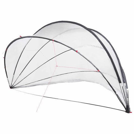 334299 - VIDAXL Kupolë Pishine 546 x 516 x 250 cm PVC Transparente