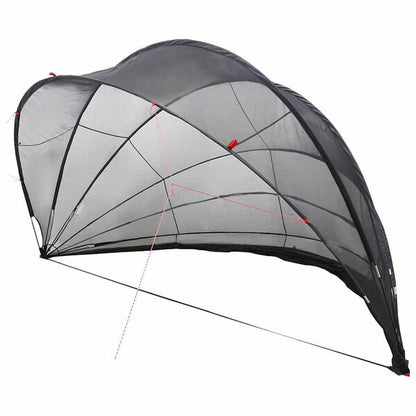 334300 - VIDA XL Kupolë Pishine 592 x 590 x 275 cm Poliester 185T me Veshje PU