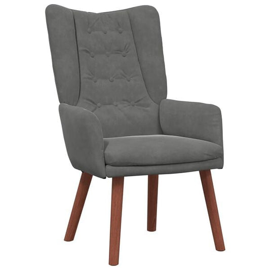 333359 - VIDA XL Kolltuk Gri i Errët 63 x 67 x 94 cm Kadife