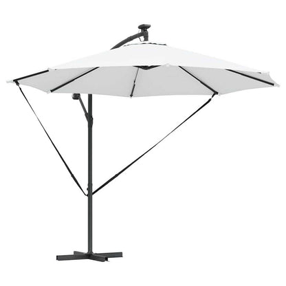 265355 - vidaXL Çadër Ngjyrë Rërë 294 x 294 x 248 cm Poliester dhe Alumini