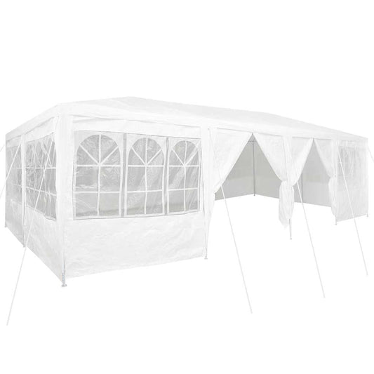 265357 - VIDA XL Tendë për festa me 12 mure anësore, e bardhë 8x4 m PE