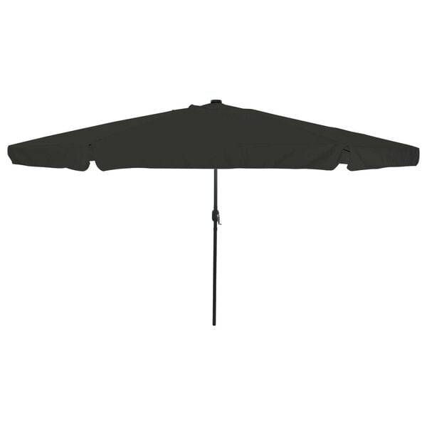 291378 - VIDAXL Çadër Kopshti 395 x 395 x 245 cm Poliester i Rrumbullakët i Zi