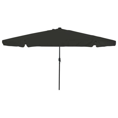291378 - VIDAXL Çadër Kopshti 395 x 395 x 245 cm Poliester i Rrumbullakët i Zi