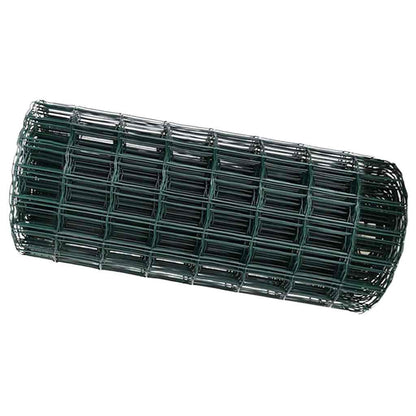 280406 - VIDA XL Gardh Euro, Jeshile, 0.6 x 50 m, Hekur i veshur me PVC