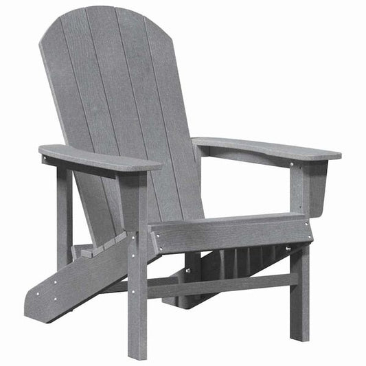 333374 - VIDA XL Karrige Adirondack, Gri e Çelët, HDPE