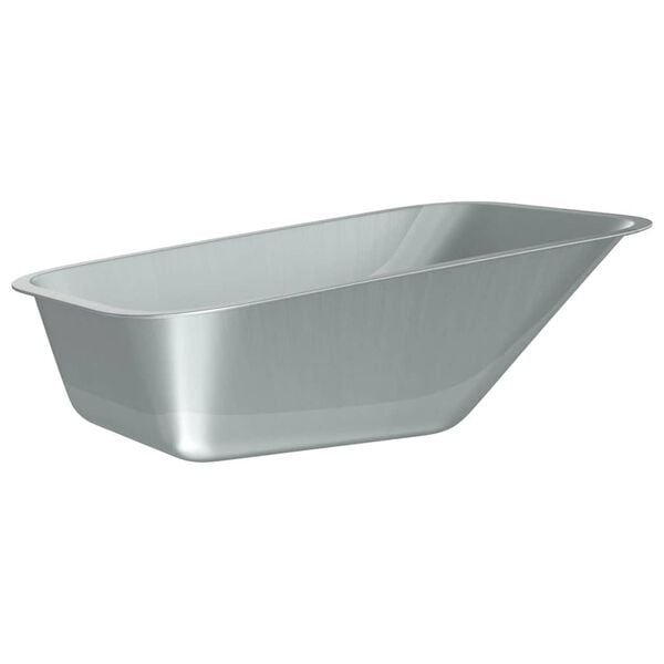 334328 - VIDA XL Tabaka Zëvendësuese për Karrocë Rrotash, Ngjyrë Argjendi 88 x 60 x 32 cm