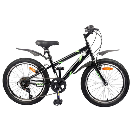 265367 - vidaXL Bicikletë për Fëmijë 24'' me 6 Shpejtësi për 8-12 Vjec, e Zezë