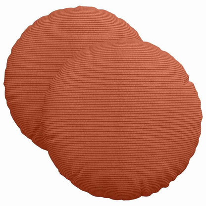 265379 - Jastëkë sediljesh 2 copë të kuqe portokalli Ø 40 cm