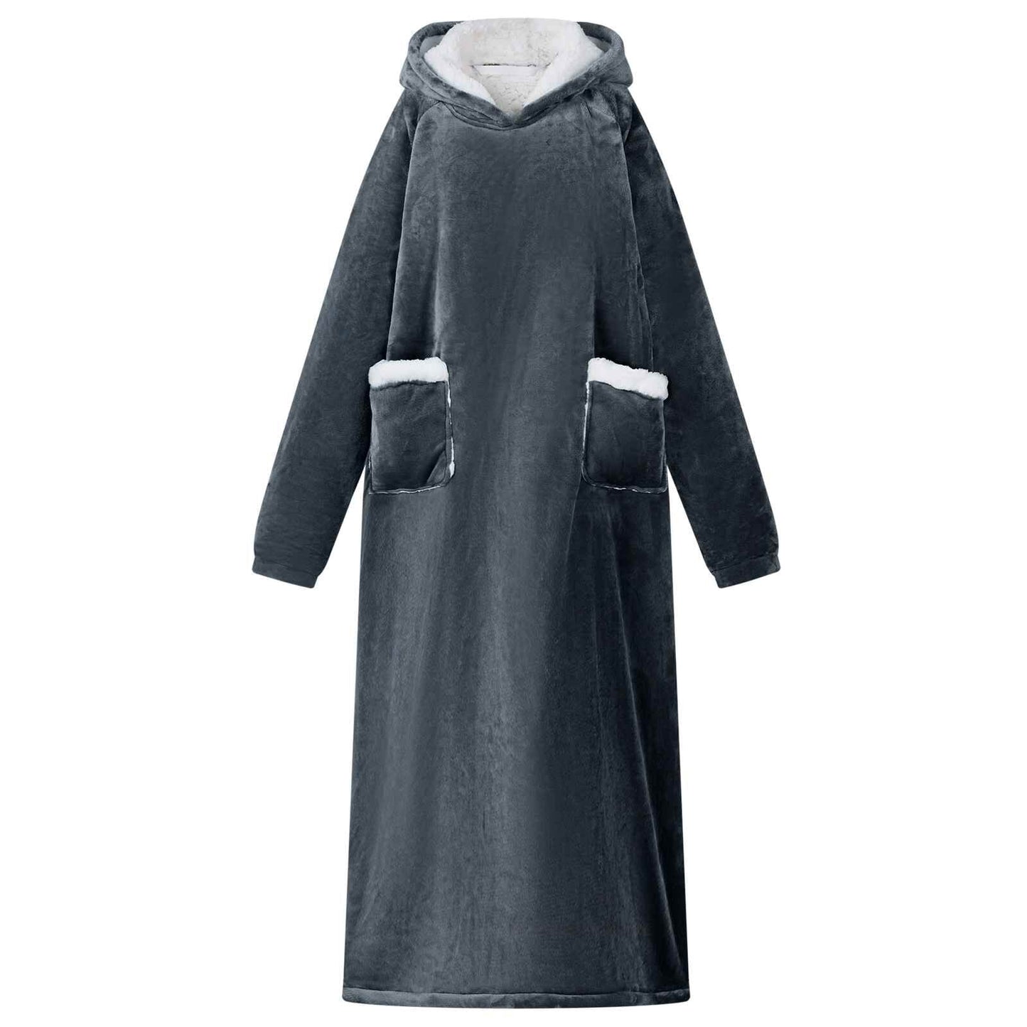 265385 - Batanije me Kapuc vidaXL Blu Marine L prej Leshi dhe Flanele