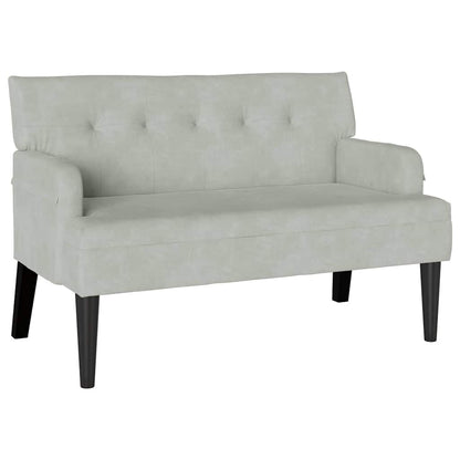280445 - vidaXL Banc Chesterfield Gris clair 112 x 65,5 x 75 cm Velours