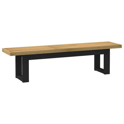 333411 - VIDAXL Stol Ngrenie NOAIN 160 x 41 x 45 cm Dru Pishe i Fortë Natyral
