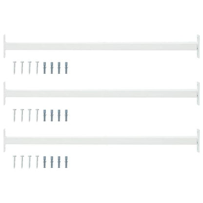 291448 - VIDA XL Shufër Sigurie e Rregullueshme për Dritare 3 copë 710-1200 mm Çelik i Bardhë