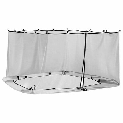 291454 - VIDAXL Rrjetë Mushkonjash për Gazebo, 220, e Zezë, 4 x 3 x 2 cm, Poliester