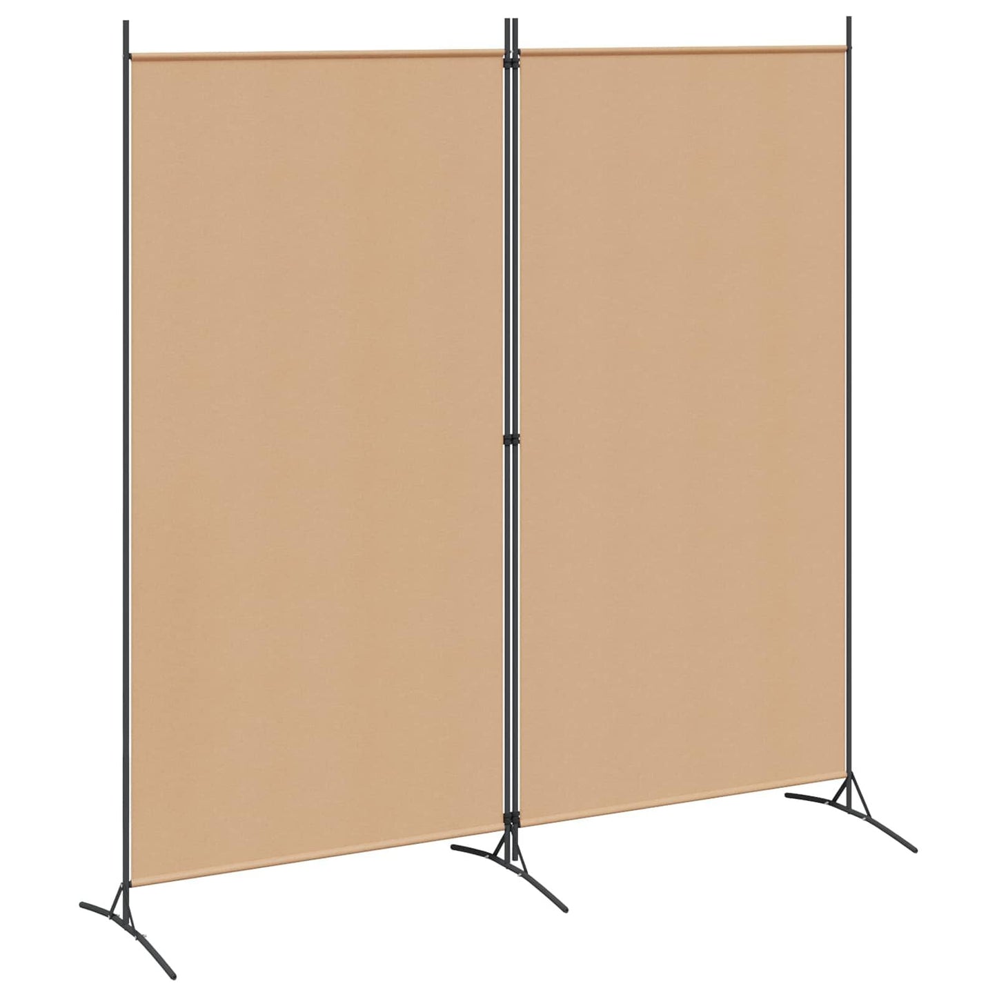 280479 - vidaXL Ndarëse Dhome me 2 Panele, Ngjyrë Bezhë 175 x 180 cm, Material