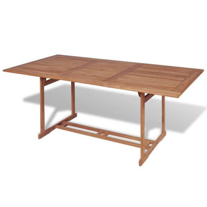 334402 - VIDAXL Tavolinë Kopshti 180x90x75 cm Dru Tiku i Fortë