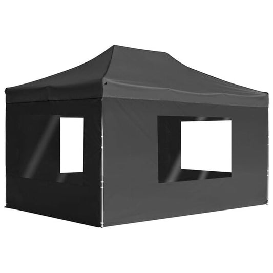 291496 - VIDA XL Tendë Profesionale për Festa e Palosshme me Mure Alumini 4,5x3 m Antracit