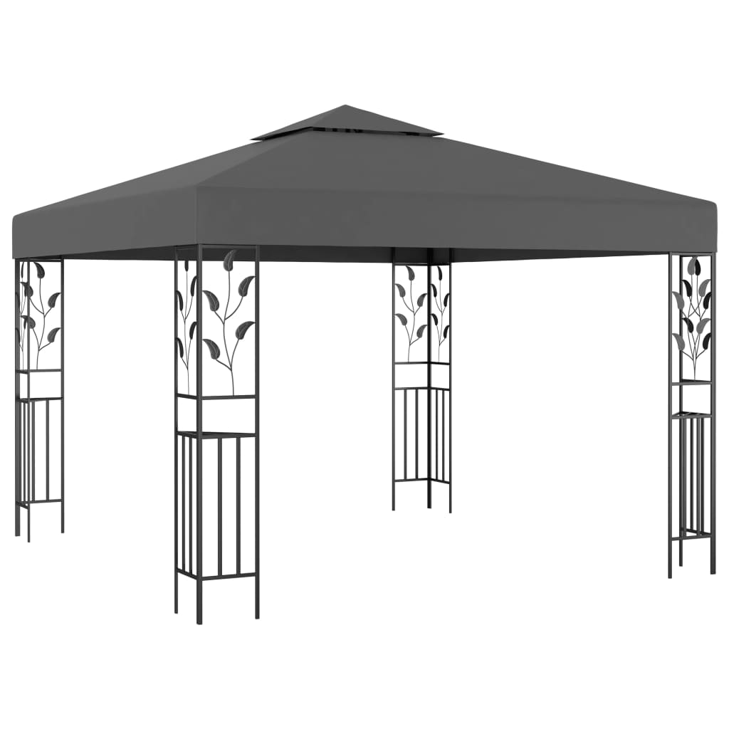 265394 - vidaXL Mbulesë për Gazebo 3×3 m – Anthracite