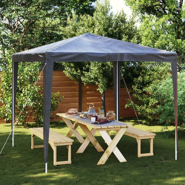 291507 - VIDAXL Tendë Profesionale për Festa 2,5x2,5 m Antracit 90 g/m²