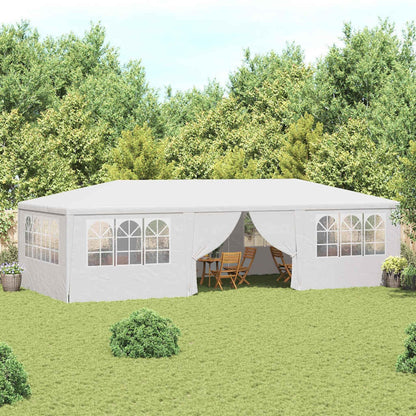 265435 - VIDAXL Tendë Profesionale për Festa me Mure Anësore 4x9 m E Bardhë 90 g/m²