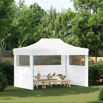 244795 - VIDAXL Tendë Festash Profesionale e Palosshme me 3 Mure Anësore 280x410x315 cm Ngjyrë Çeliku e Bardhë
