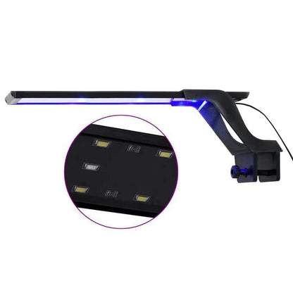 334426 - VIDA XL Dritë LED Akuariumi me Kapëse 35-55 cm Blu dhe e Bardhë
