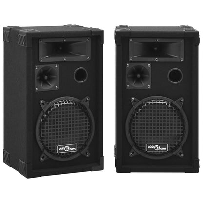 265443 - VIDAXL Altoparlantë Profesionalë Pasivë HiFi për Skenë, 2 copë 800 W, të Zinj