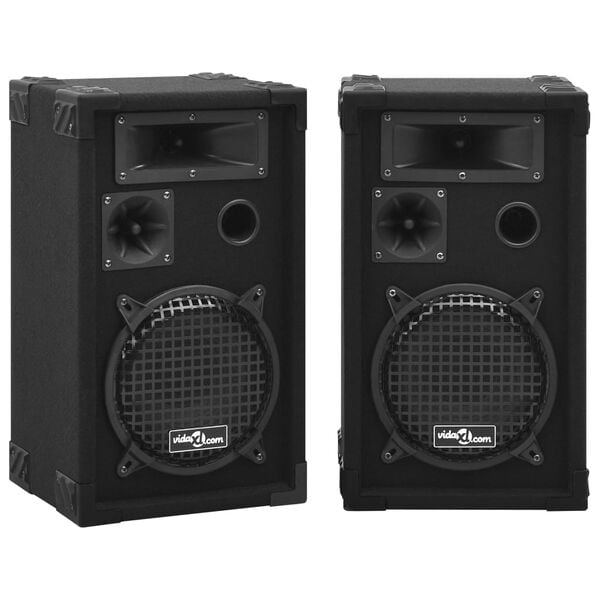 291518 - VIDAXL Altoparlantë Profesionalë Pasivë HiFi për Skenë, 2 copë 800 W, të Zinj