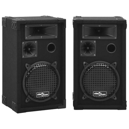 291518 - VIDAXL Altoparlantë Profesionalë Pasivë HiFi për Skenë, 2 copë 800 W, të Zinj