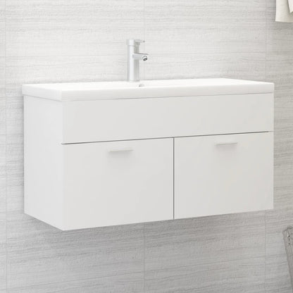 265452 - VIDAXL Dollap Lavamani i Bardhë 90x38,5x46 cm Dru i Inxhinieruar