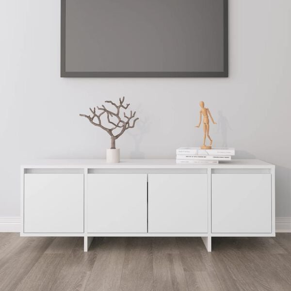 334446 - VIDAXL Kabinet TV i Bardhë 120x30x40,5 cm Dru i Inxhinieruar