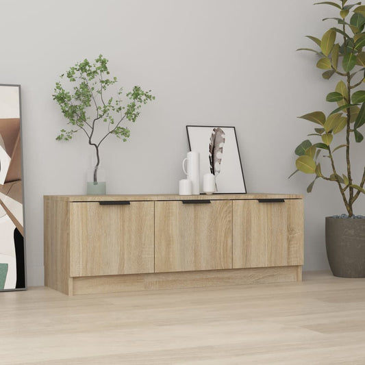 265458 - VIDAXL Kabinet TV Sonoma Lisi 102x35x36,5 cm Dru i Inxhinieruar