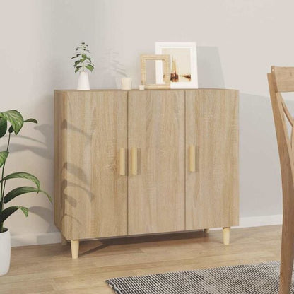 334451 - VIDAXL Bufe Sonoma Lisi 90x34x80 cm Dru i Inxhinieruar