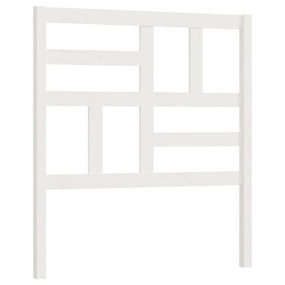 291534 - VIDA XL Kokë Krevati e Bardhë 96x4x104 cm Dru Masiv Pishe