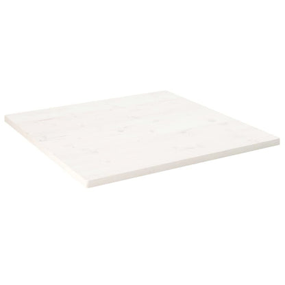 265475 - VIDA XL Sipërfaqe Tavoline e Bardhë 80x80x2,5 cm Dru i Masturbuar Pishe Katror