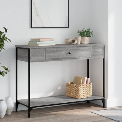 280556 - VIDAXL Tavolinë Konsole Gri Sonoma 100x34,5x75 cm Dru i Inxhinieruar