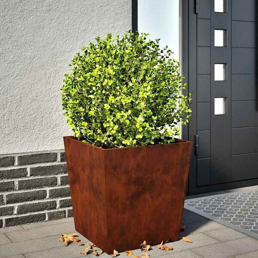 291563 - VIDAXL Vazo Kopshti 2 copë 50x50x50 cm Çelik Rezistent ndaj Motit